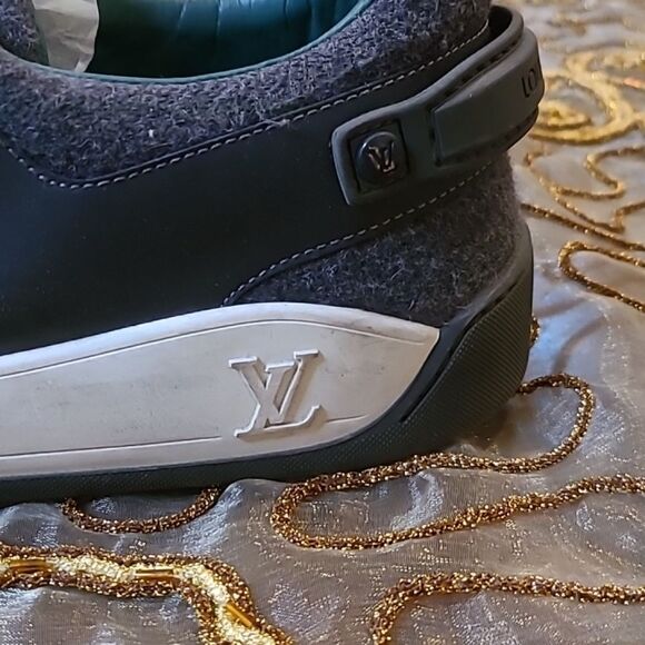 Louis Vuitton Graphite Elliptic Damier Trainers Sneakers size 10 - Picture 4 of 11